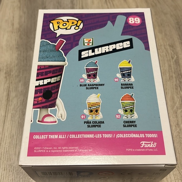 Funko Pop 89 Blue Raspberry Slurpee 7-11 Glitter Exclusive NIB - Picture 4 of 4